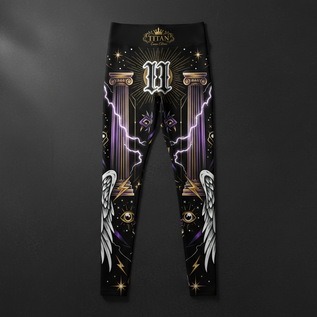 TITAN Women's High-Waist Leggings Master Number 11 Crown Edition