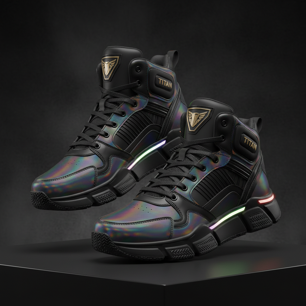 TITAN Holographic High Top Prism Edition