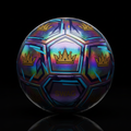 TITAN Match Soccer Ball Crown SWAG Edition — Holographic Rainbow