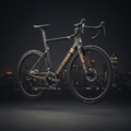 TITAN Crown Edition Road Bike THE ELITE — matte black and gold aero carbon road bike