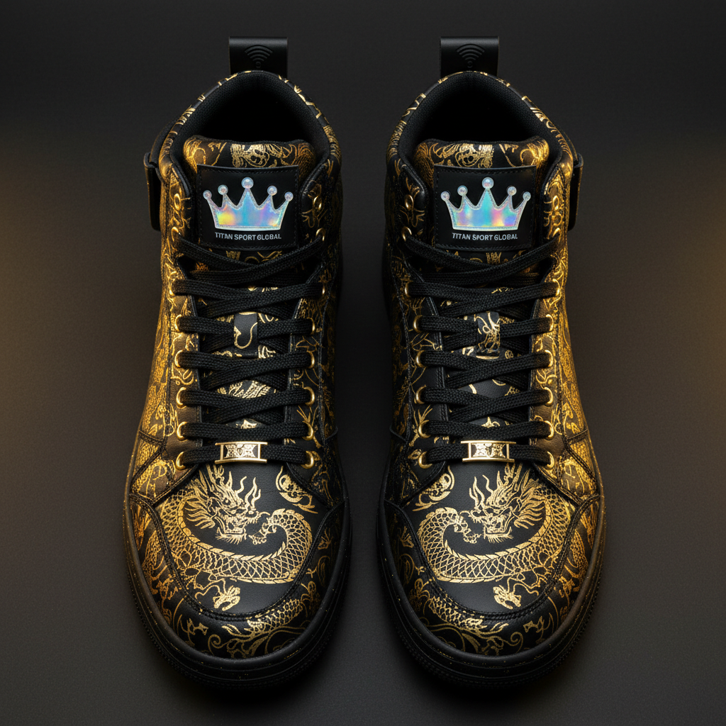 TITAN Luxury Sneaker — Dragon Tattoo Crown Edition