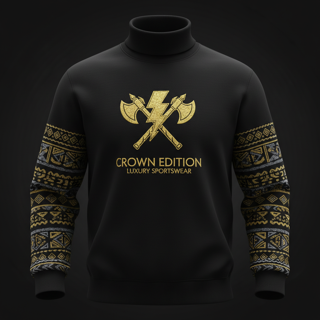 TITAN Yoruba Orisha Crewneck Turtleneck — Shango Edition