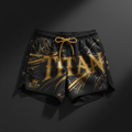 TITAN Running Shorts Premium - Moisture-Wicking Running Shorts with 24K Gold Reflective Accents