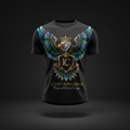 TITAN Unisex Eagle Warrior Jersey Crown Edition — bold tattoo-style eagle warrior artwork