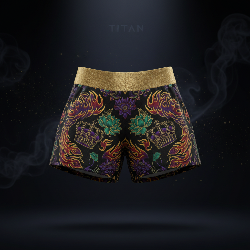 TITAN Plus Women's Phoenix Flame Shorts — Inclusive Crown Edition sizes 1X–5X