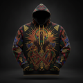 TITAN Plus Men's Ogun Iron Warrior Hoodie — Spiritual Crown Edition sizes 1X–5X