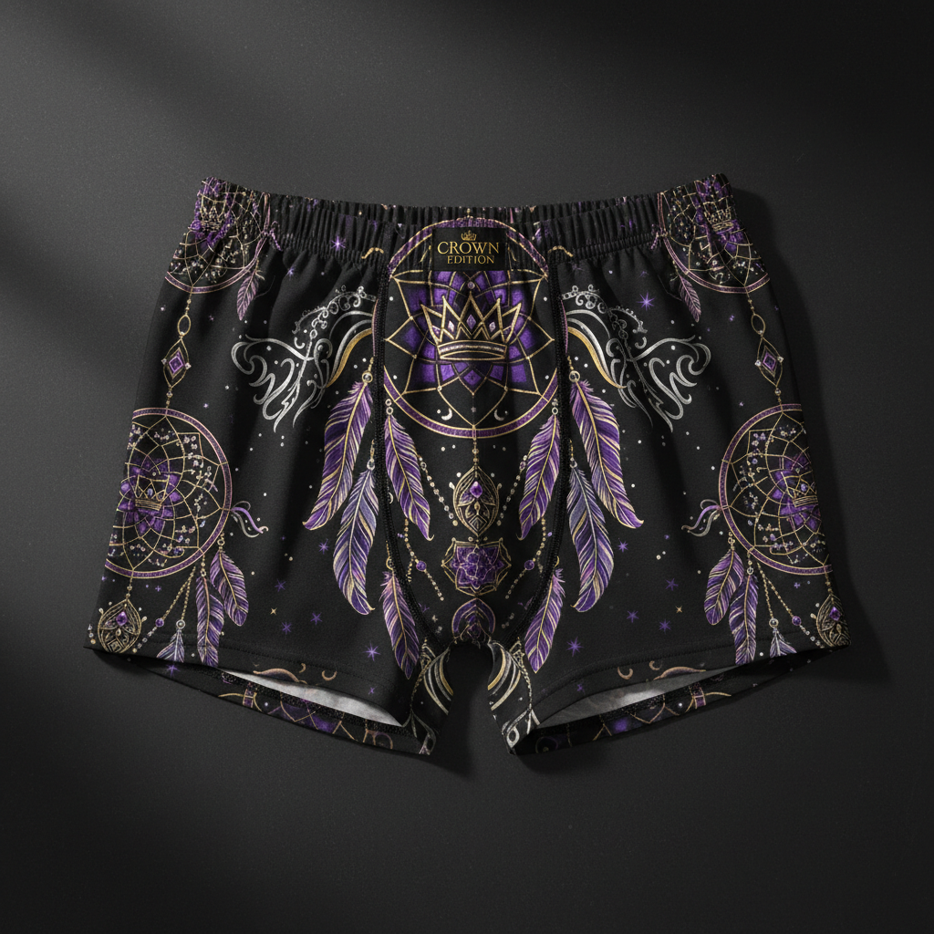 TITAN Women's Cozy Boxer Shorts Dreamcatcher Crown Edition