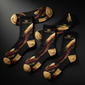 TITAN Running Socks Performance - Merino Wool 3-Pack with 24K Gold Embroidery