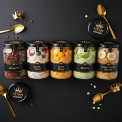 TITAN High-Protein Overnight Oats — Choose Your Flavor