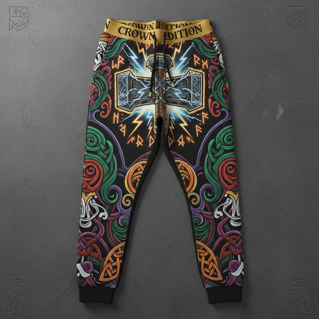 TITAN Plus Men's Mjolnir Thunder Joggers — Inclusive Crown Edition