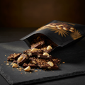 TITAN Dark Chocolate Protein Bark – Coconut & Macadamia, premium product photography