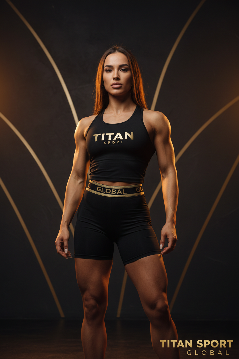 TITAN Women's Tank + Biker Shorts Matching Set