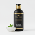TITAN Crown Edition Coconut Oil Pulling Mouthwash — matte black glass bottle