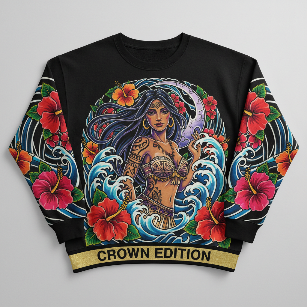 TITAN Women's Hina Moon Goddess Crewneck — Mahina Edition