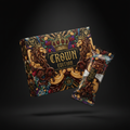 TITAN Protein Bar Chocolate Peanut Butter — Crown Edition bold tattoo-style artwork