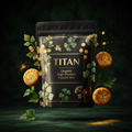 TITAN Organic Falafel Mix High Protein — ultra-premium luxury editorial product shot