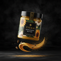 TITAN Organic Sunflower Butter Creamy No Sugar Added — ultra-premium luxury editorial product shot