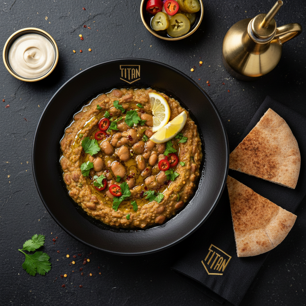 TITAN Egyptian Vegan Ful Medames Breakfast Bowl