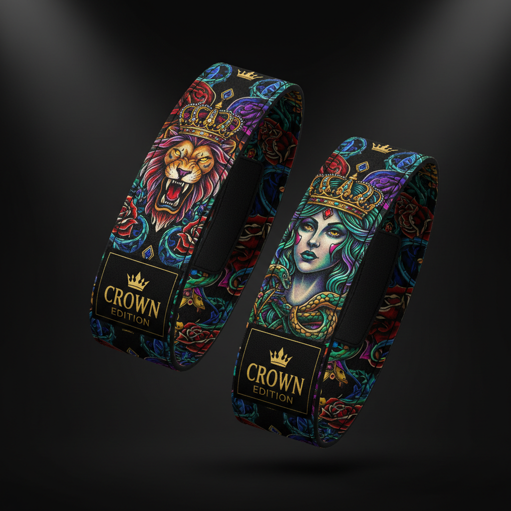 TITAN Lifting Straps - Heavy-Duty Cotton Pair Crown Edition
