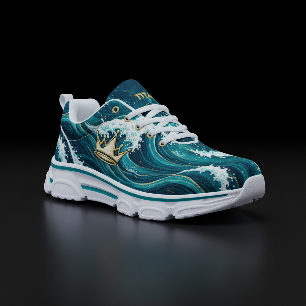 TITAN Kids Ocean Wave Training Sneaker — Crown Edition