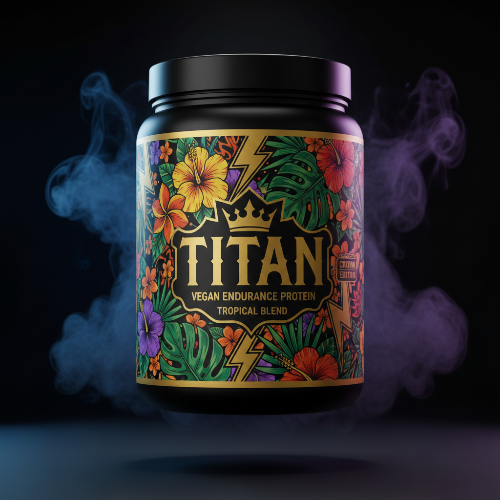 TITAN Vegan Endurance Protein Tropical Blend — Crown Edition