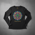 TITAN Women's Neon Aztec Sun Calendar Long Sleeve — Tonatiuh Warrior Edition
