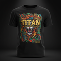 TITAN Kids Graphic T-Shirt - Black & Gold Crown Edition
