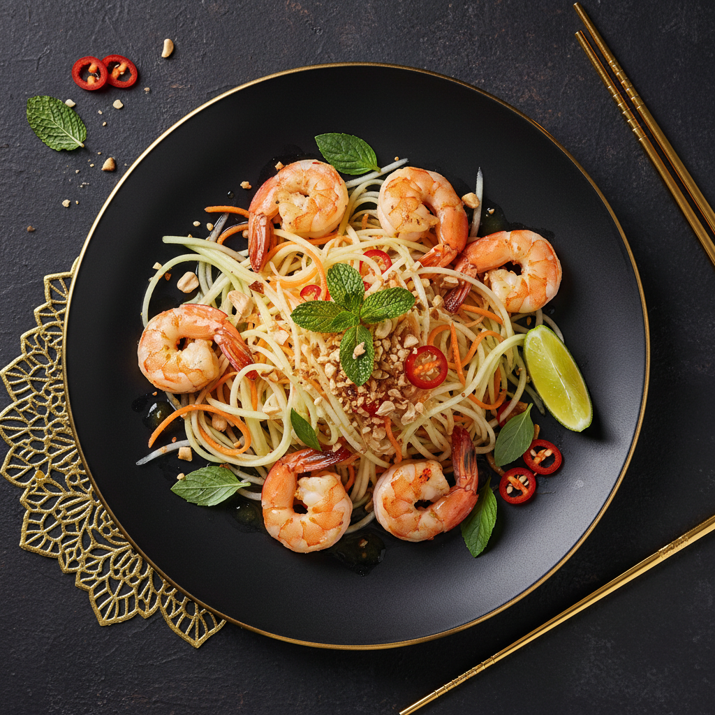 TITAN Vietnamese Shrimp & Papaya Power Salad Lunch