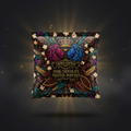 TITAN Protein Popcorn Dark Chocolate — Crown Edition bold tattoo-style artwork