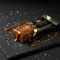 TITAN Dark Chocolate Sea Salt Caramel Protein Bar — Crown Edition matte black packaging