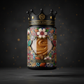 TITAN High-Protein Nut Butter Almond — Crown Edition bold tattoo-style artwork