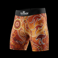 TITAN Aboriginal Dreamtime Training Shorts Crown Edition