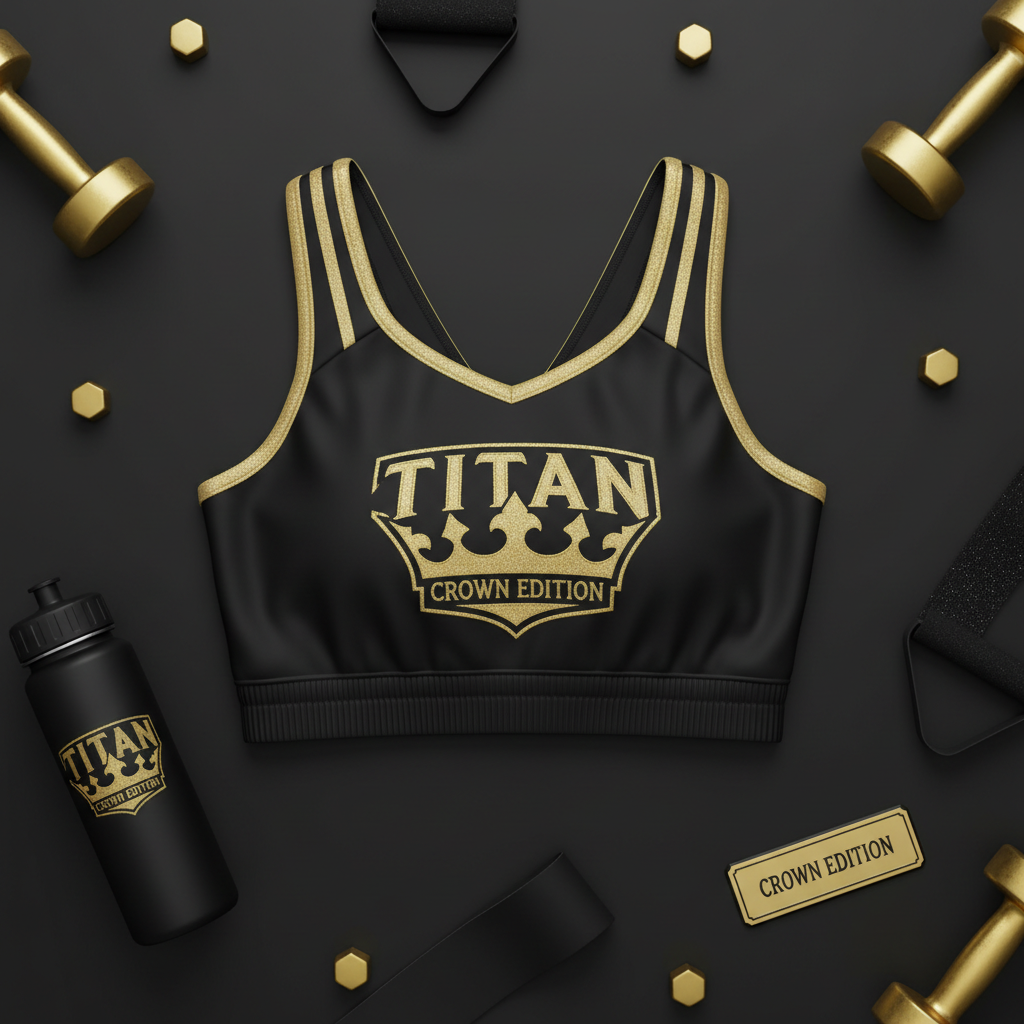 TITAN Crown Edition Cheerleading Practice Crop Top