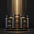 TITAN Ultimate Protein Bundle Crown SWAG Edition 3 tubs black gold