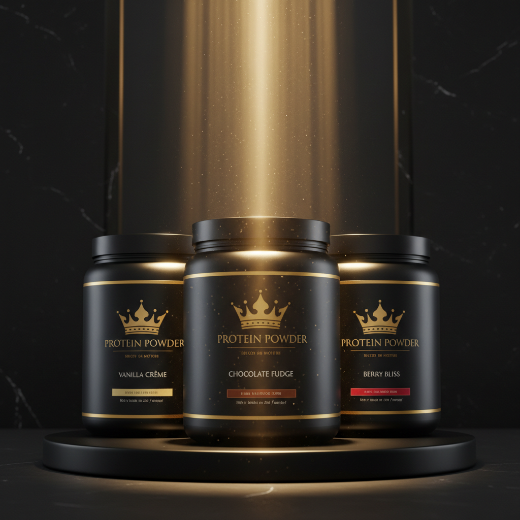 TITAN Ultimate Protein Bundle Crown SWAG Edition 3 tubs black gold