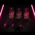 TITAN Crown Edition Athletic Sock Pack Hot Pink Gold 3-Pack