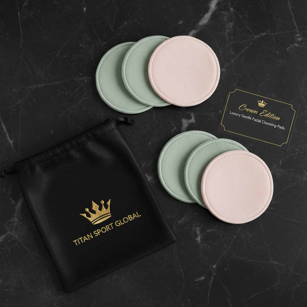 TITAN Crown Edition Luxury Reusable Gentle Facial Cleansing Pad Set