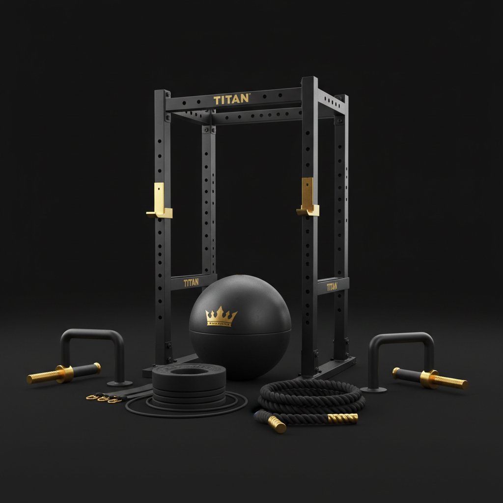 TITAN All-In-One Strongman Home Training Kit — Crown Edition