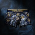 TITAN Crown Edition Men's Nautical King Boxer Briefs — Navy & Gold