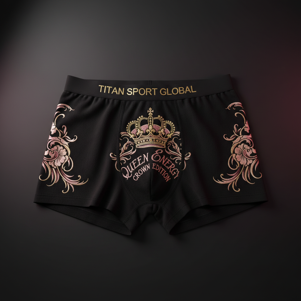 TITAN Women's Cozy Boxer Shorts Crown Edition Dusty Rose Gold