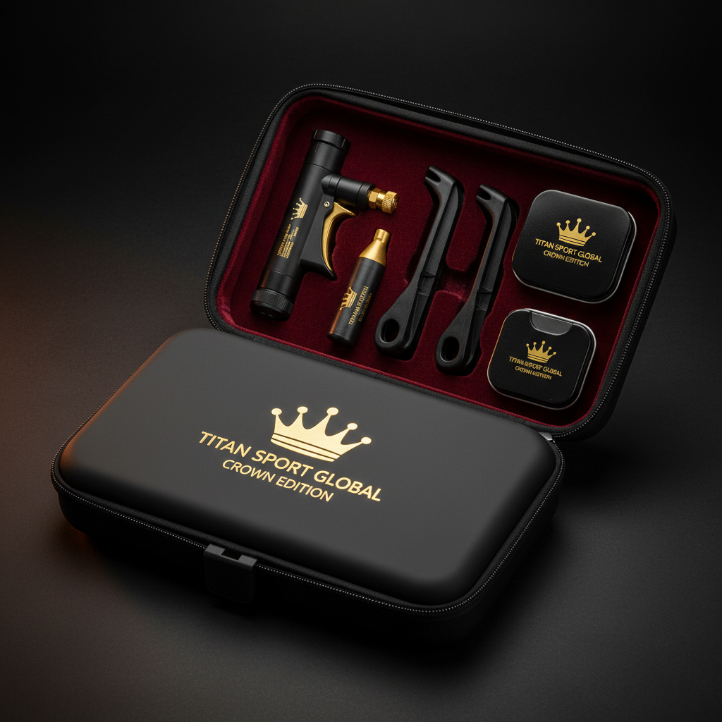 TITAN Crown Bike Repair Kit CO2 Tyre & Puncture Set