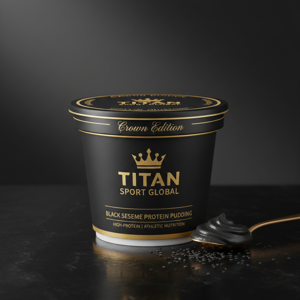 Crown Black Sesame Protein Pudding Cup — TITAN SPORT GLOBAL