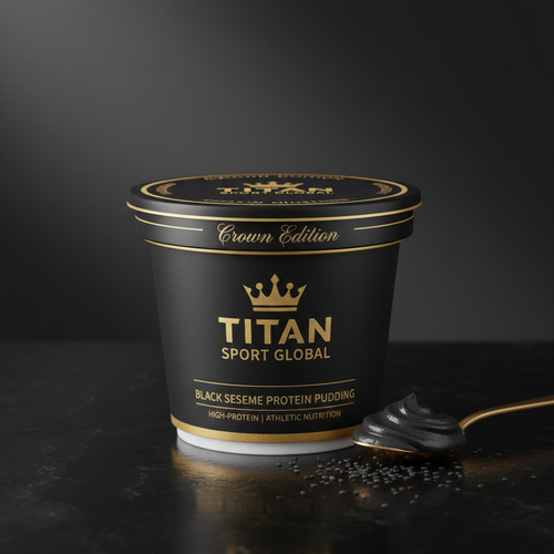 Crown Black Sesame Protein Pudding Cup — TITAN SPORT GLOBAL