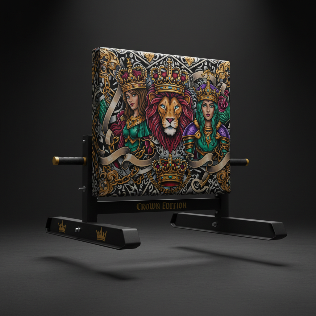 TITAN Crown Edition Push Sled — Crown Edition matte black and gold