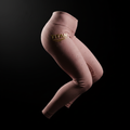 TITAN rose pink blush compression leggings