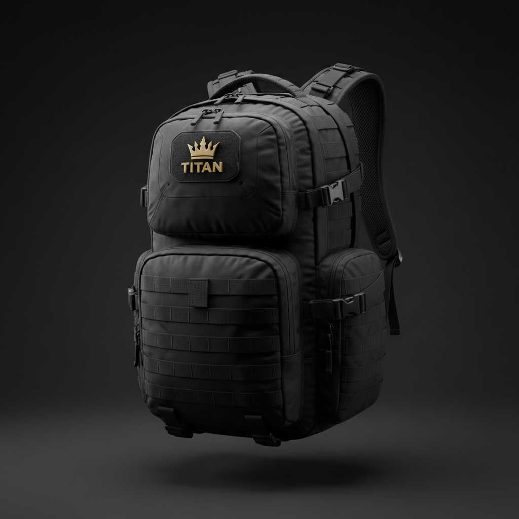 TITAN Tactical Backpack Crown Edition - heavy-duty MOLLE tactical backpack