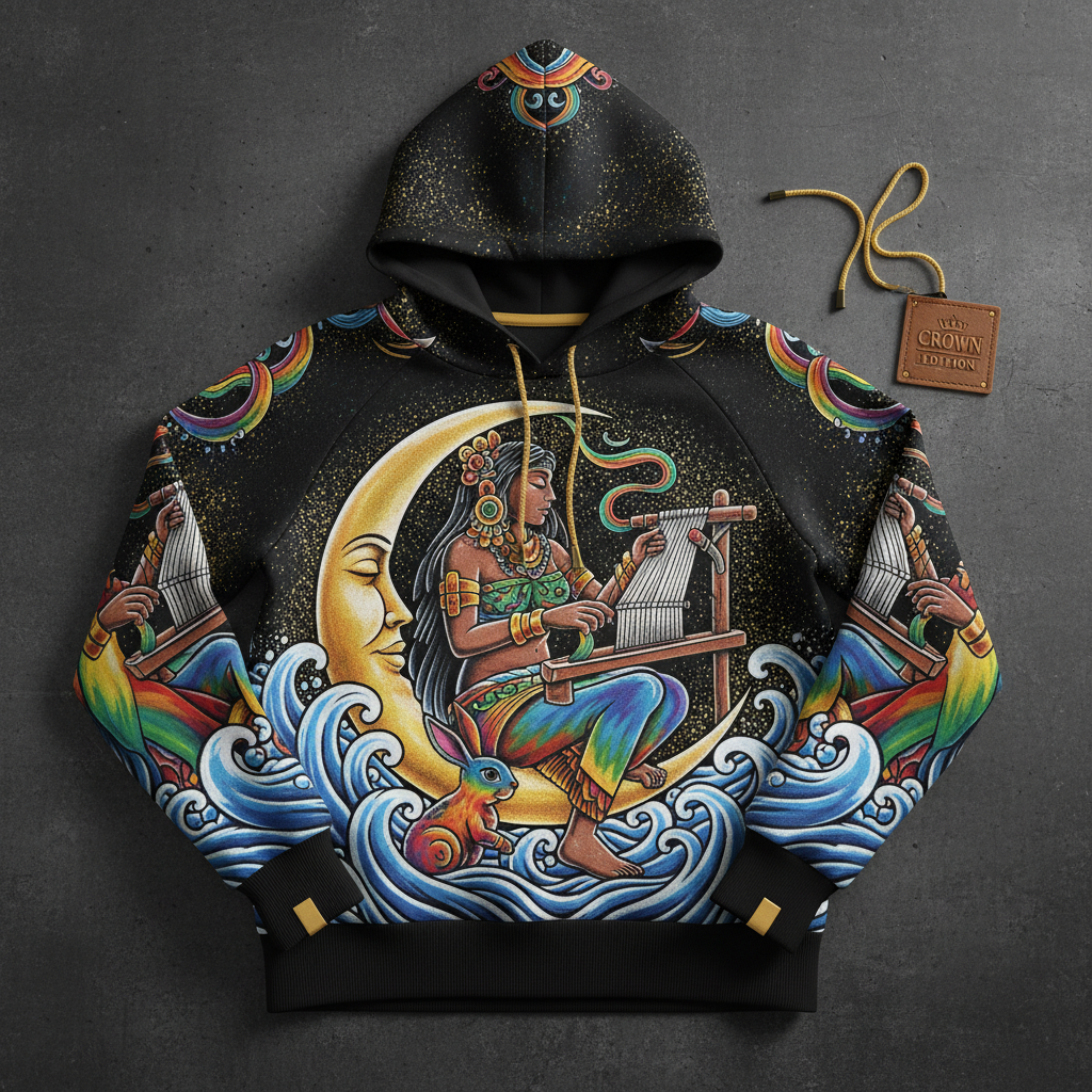 TITAN Women's Ixchel Rainbow Moon Hoodie — Chak Chel Edition