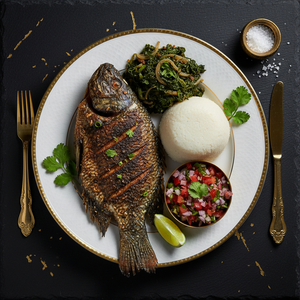 TITAN Kenyan Grilled Tilapia & Ugali Muscle Dinner
