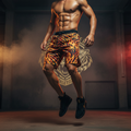 TITAN Men's Training Shorts — Tiger Flame