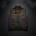 TITAN Men's Vest Jacket - Crown Edition tattoo-style artwork